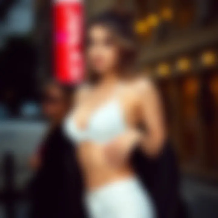 Stylish outfit paired with a backless bra for a chic look