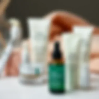 Aftercare Essentials for Eyebrow Maintenance Aftercare products arranged for eyebrow grooming