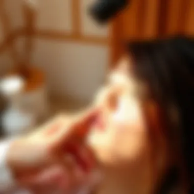 Techniques of Eyebrow Hair Removal A serene setting showcasing different eyebrow removal techniques