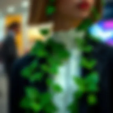 Fashion accessories featuring faux ivy elements for unique style