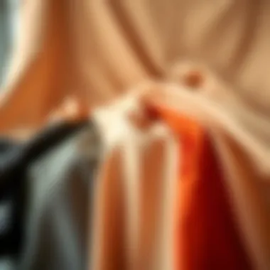 Elegant display of various smooth pantyhose fabric types