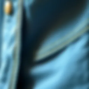 Fabric Quality and Craftsmanship Close-up of fabric texture and stitching of the overall dress