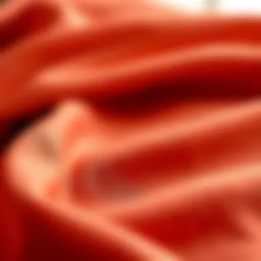 Close-up of luxurious fabrics used in wedding attire