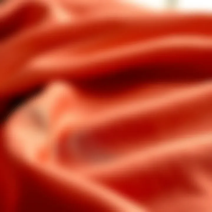 Close-up of luxurious fabrics used in wedding attire