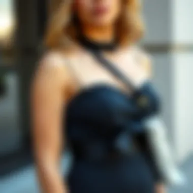 Flawlessly Secured Outfit Fashionable outfit secured with dress tape