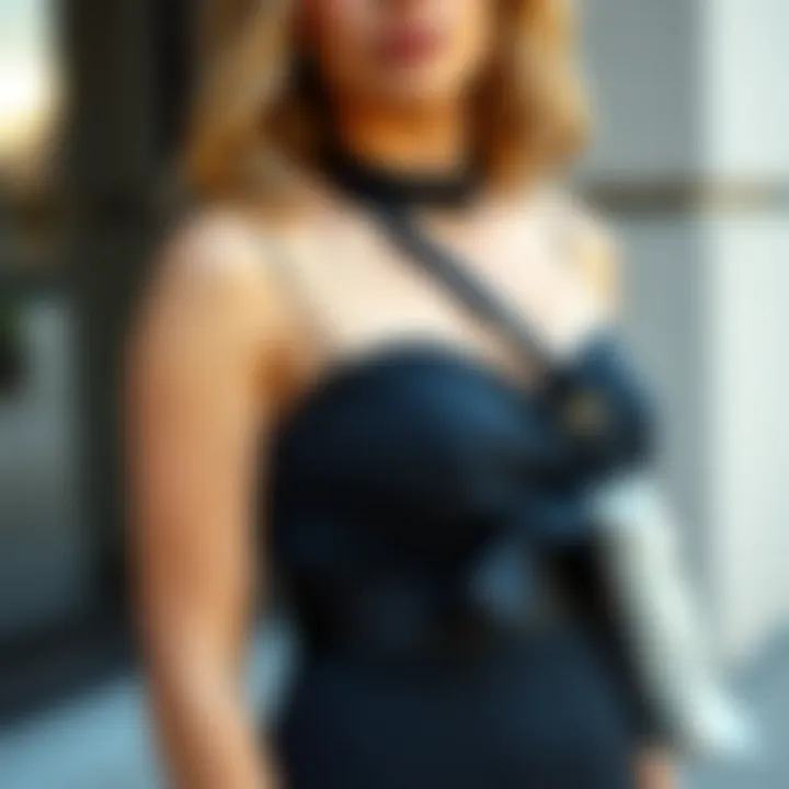 Flawlessly Secured Outfit Fashionable outfit secured with dress tape