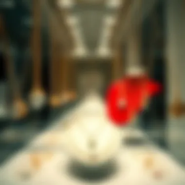 Artistic Display of Necklace Designs Artistic display showcasing various necklace designs