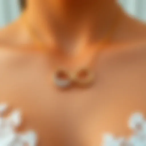 Elegant representation of the infinity necklace design