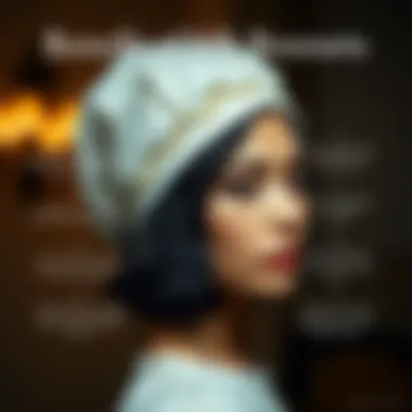 Infographic on the benefits of wearing silk bonnets for hair health