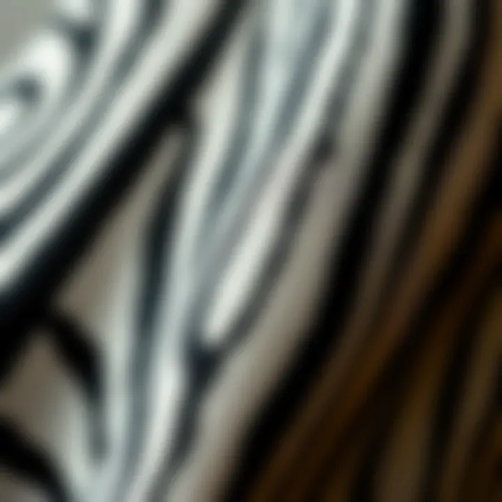 Close-up of zebra print fabric texture