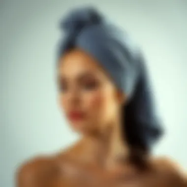 Mastering the Hair Wrapping Technique with Microfiber Demonstration of proper hair towel wrapping technique