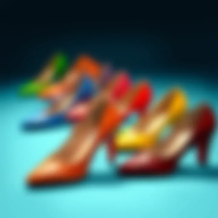 Size 11 Mary Jane pumps displayed in various color options