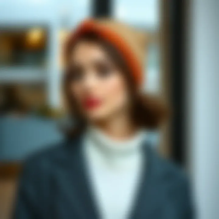 Elegant headband earmuffs showcasing contemporary design