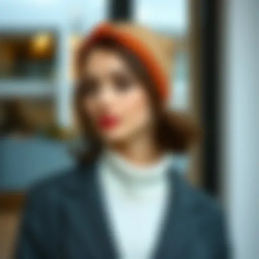 Elegant Contemporary Design of Headband Earmuffs Elegant headband earmuffs showcasing contemporary design