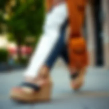 Perfect Outfit Pairings with Casual Wedges Fashionable outfit pairing with casual wedges