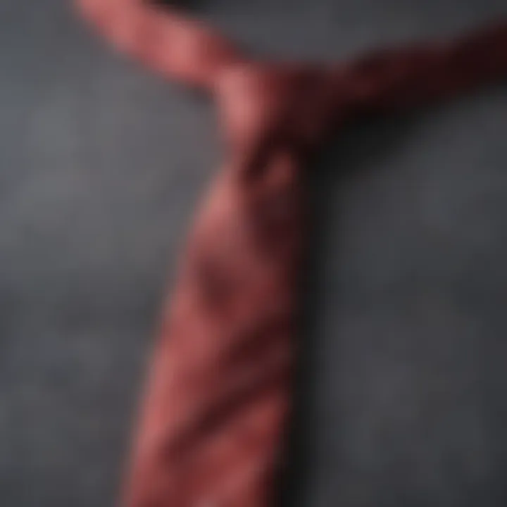 Close-up of fabric texture of a tie waist top