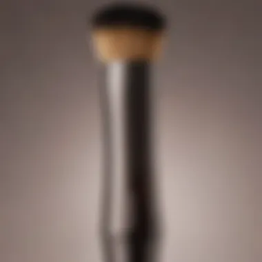 Close-up of the Hourglass concealer brush showcasing its unique bristle design