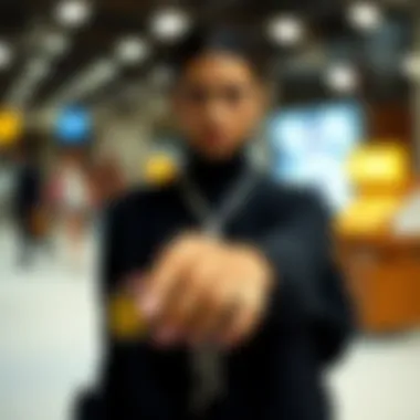 A collection of fashion items highlighting the trend of thin strings.