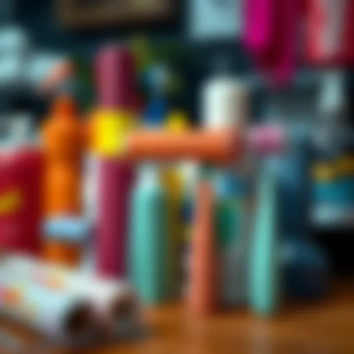 Different Types of Lint Rollers Variety of lint rollers displayed