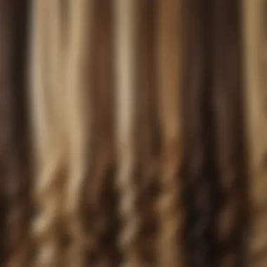 Variety in Hair Extensions Diverse types of hair extensions displayed creatively