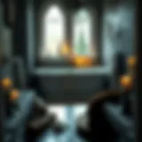 An Enigmatic Bathroom Setting Enchanting bathroom with crystals and candles