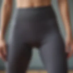 Stylish yoga pants showcasing tummy control features