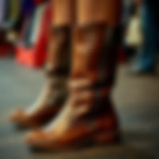 Sleek design of zipper riding boots showcasing craftsmanship